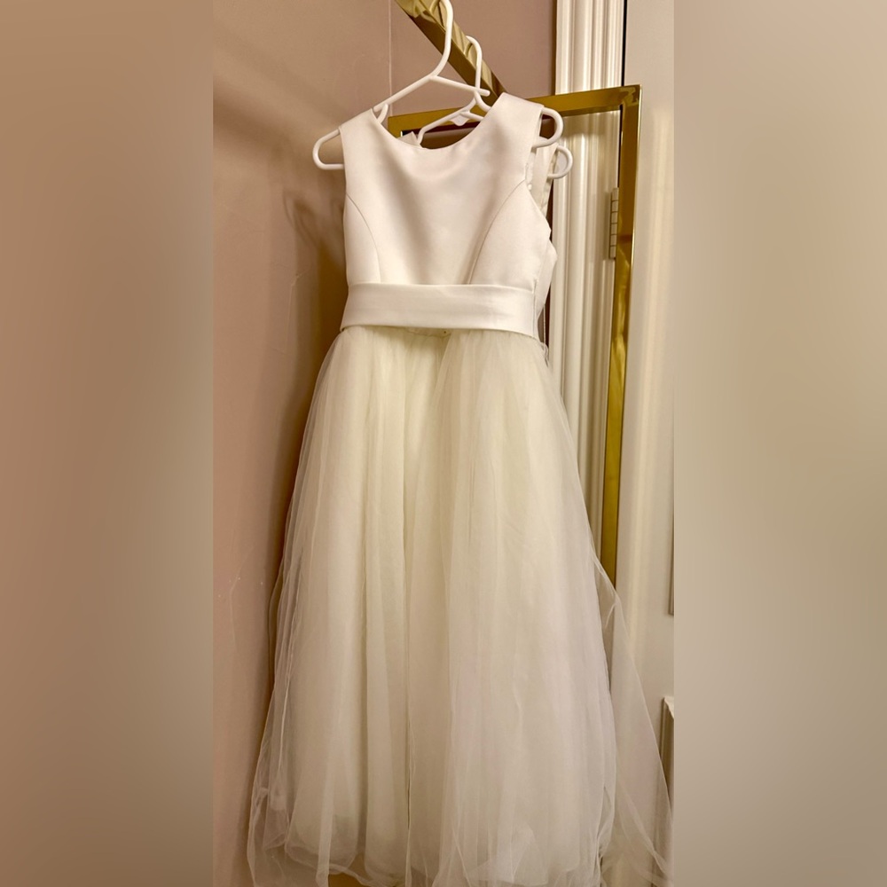 David's Bridal Cream Gown